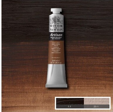 Winsor Newton - Oliemaling - Artisan - Burnt Umber 200 Ml