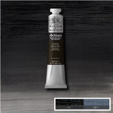Winsor Newton - Oliemaling - Artisan - Lamp Black 200 Ml