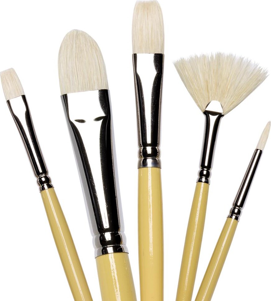 Winsor Newton - Pensel - Filbert - Str 6 - Til Akryl Og Oliemaling