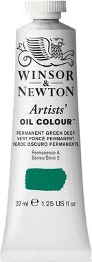 Winsor Newton - Oliemaling - Permanent Green Deep 37 Ml