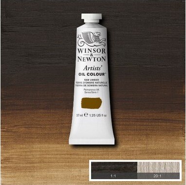 Winsor Newton - Oliemaling - Artists - Raw Umber 37 Ml