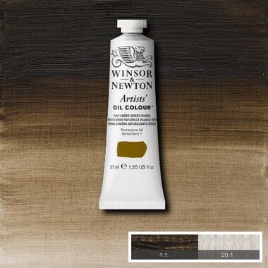 Winsor Newton - Oliemaling - Artists - Raw Umber - Green Shade 37 Ml