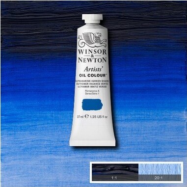Winsor Newton - Oliemaling - Artists - Ultramarine - Green Shade 37 Ml