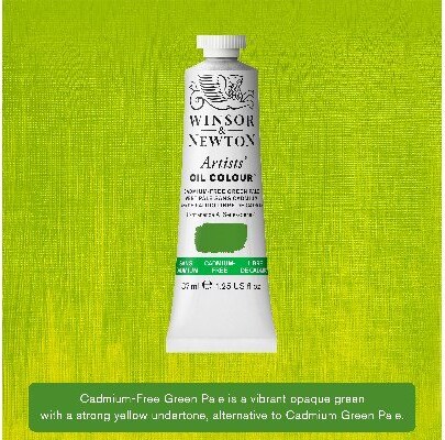 Winsor Newton - Oliemaling - Cadmium Free Green Pale 37 Ml