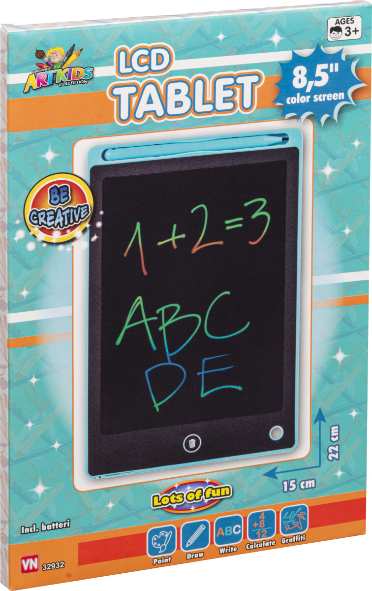 Lcd Tegne Og Skrive Tablet - 22X15Cm - Artkids