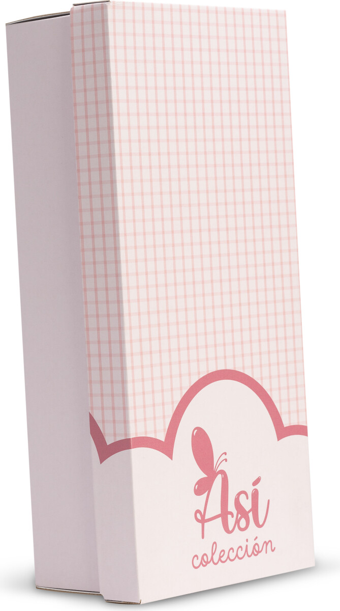 Asi - Maria Baby Dukke - Pige - 43 Cm - Rosa Dragt Med Tæppe