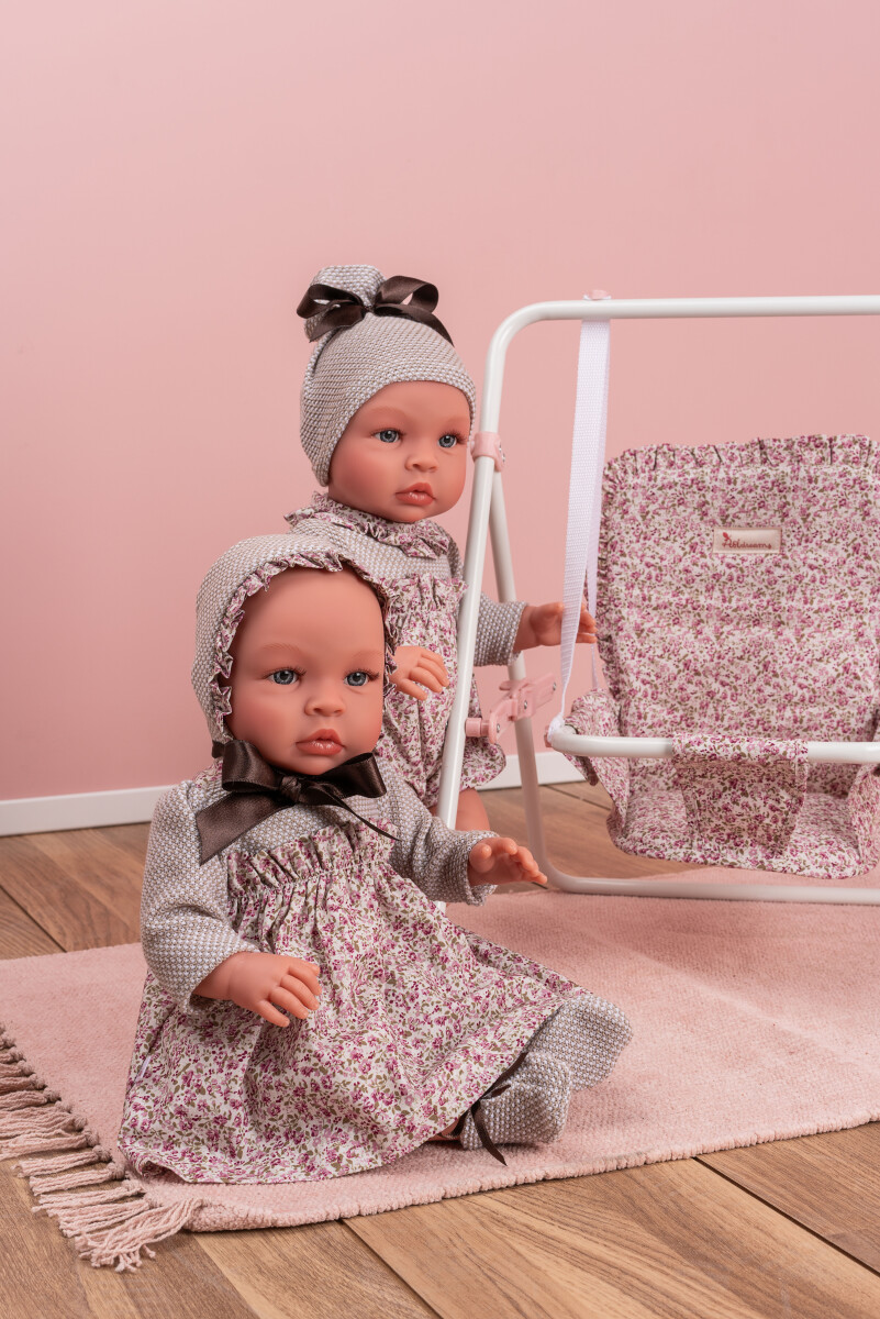 Asi - Leonora Baby Dukke - Pige - 46 Cm - Kyse Kjole Og Futter