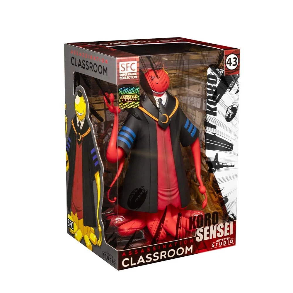 Assassination Classroom - Koro Sensei Figur - Rød - 20 Cm