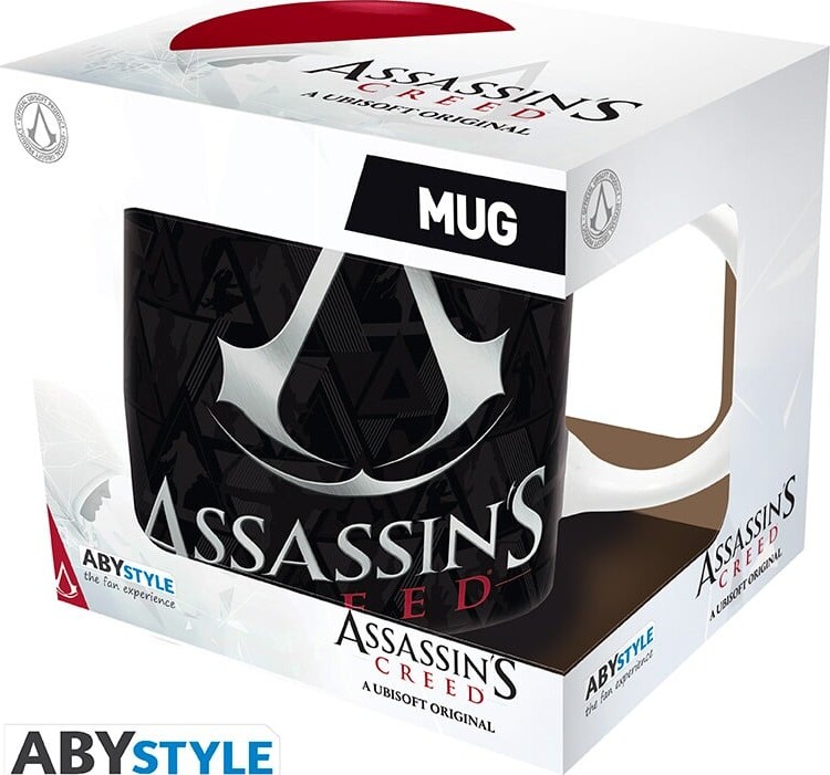 Assassin S Creed - Krus - 320 Ml - Våbenskjold Sort Og Rød - Subli X2