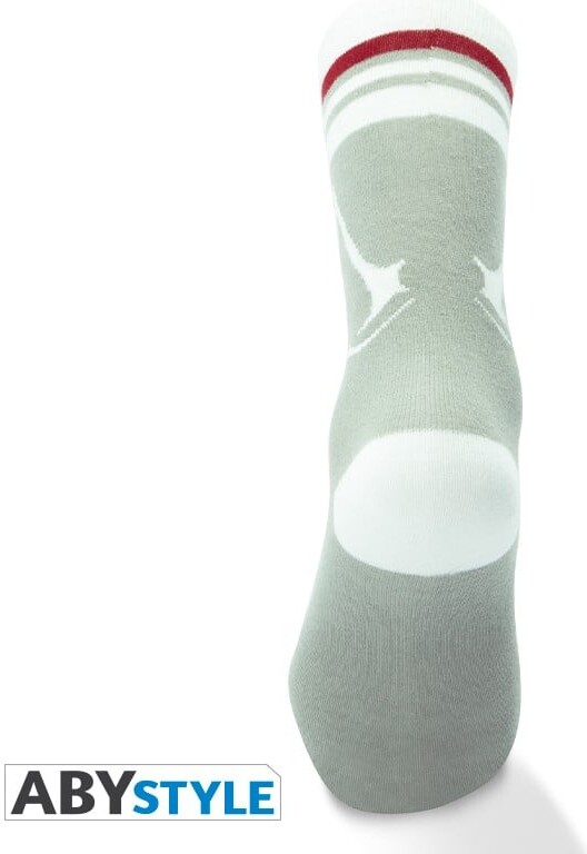 Assassin S Creed - Socks- Grey - White - Crest