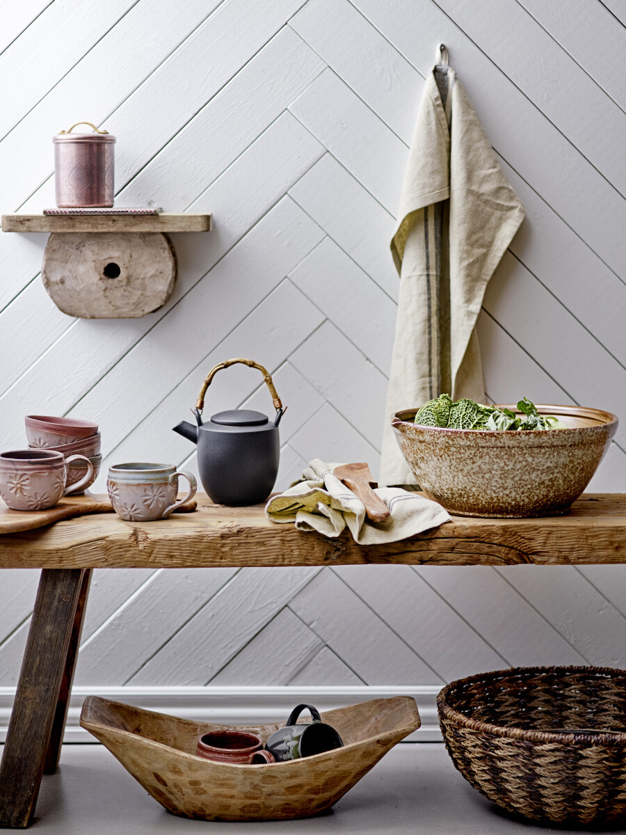 Creative Collection - Aster Skål - Brun - Stentøj Keramik - 3 Stk