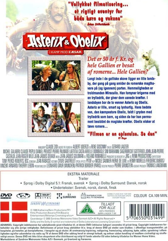 Asterix Og Obelix I Kamp Mod Cæsar