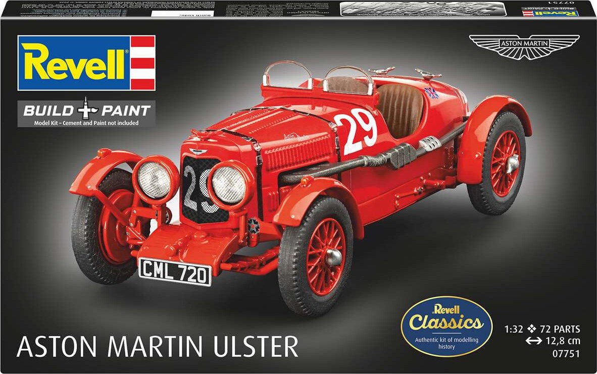 Revell 07751 - Aston Martin Ulster Byggesæt - Build Paint - 1 32
