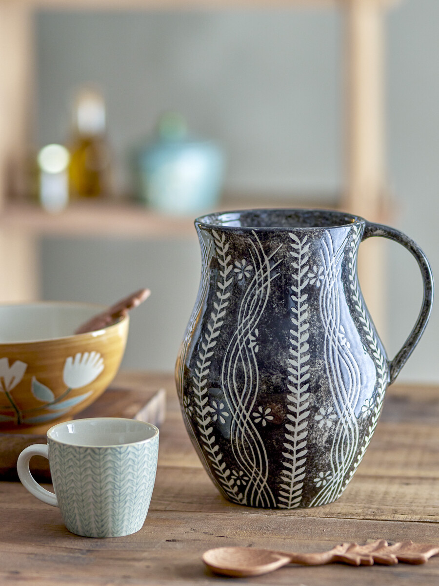 Creative Collection - Aswan Kande Til Vand - Sort - Stentøj Keramik