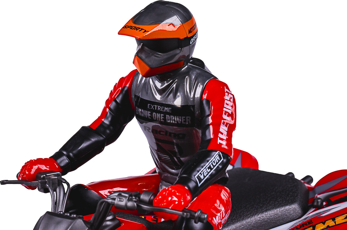 Atv Motorsport Rc 1 8 2 4Ghz Red - Tec-Toy