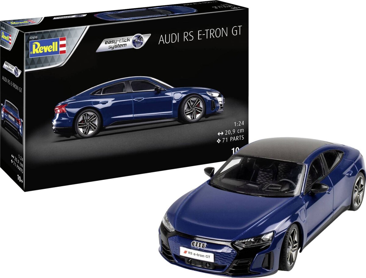 Revell - Audi E-Tron Gt Easy-Click Modelbil Byggesæt - 07698