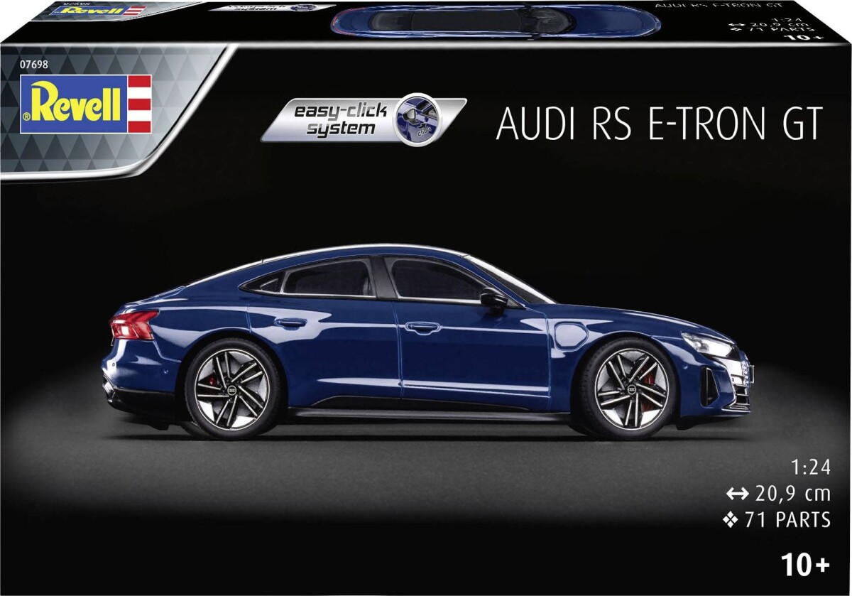 Revell - Audi E-Tron Gt Easy-Click Modelbil Byggesæt - 07698