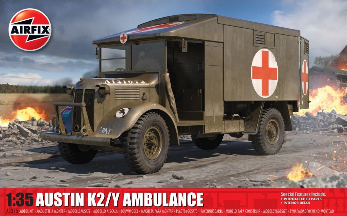 Airfix - Austin K2Y Ambulance Byggesæt - 1 35 - A1375