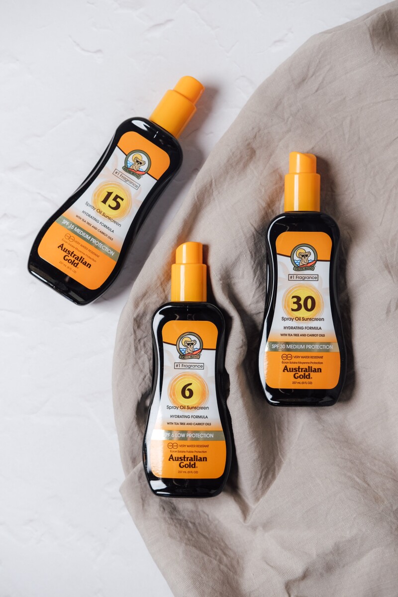 Australian Gold Solcreme - Spray Oil Sunscreen Carrot Oil Formula - Spf6