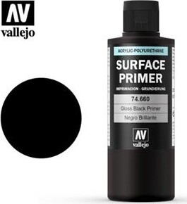 Vallejo - Surface Primer - Gloss Black 200 Ml