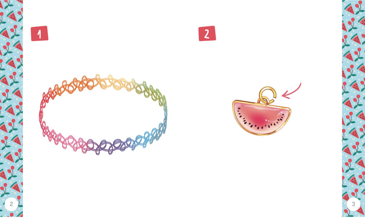 Auzou - Jewellery Factory - Armbånd Og Frugtvedhæng