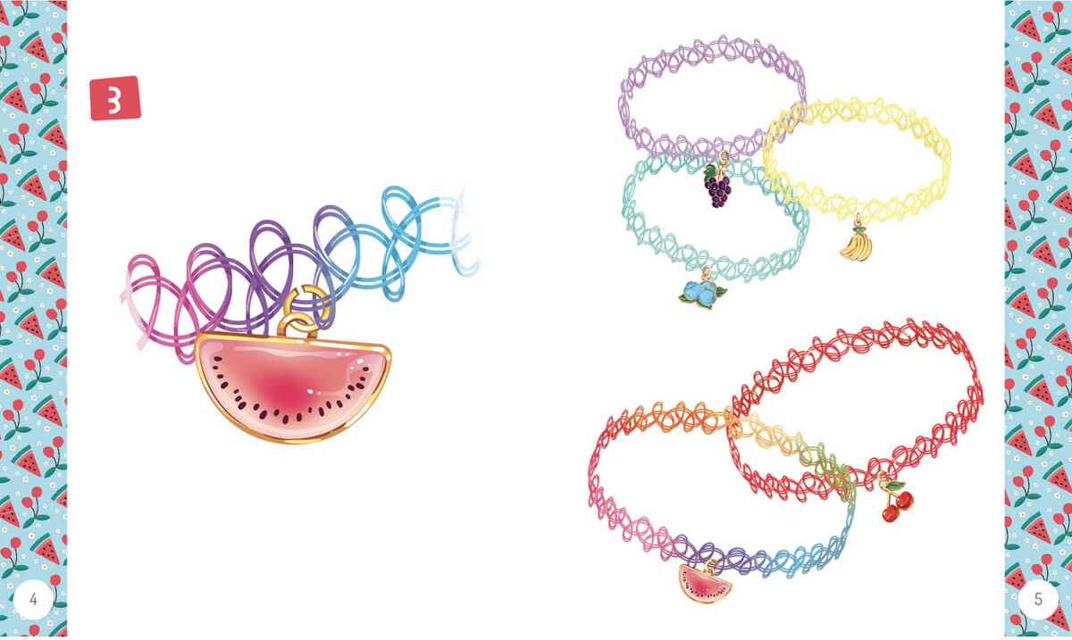 Auzou - Jewellery Factory - Armbånd Og Frugtvedhæng