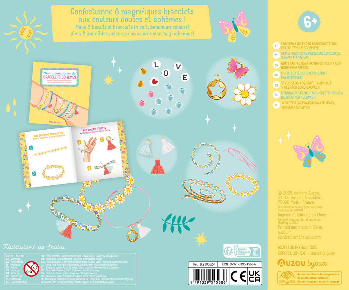 Auzou - Jewellery Factory - Boheme Armbånd - Stort Sæt