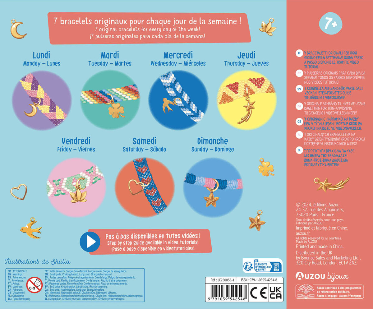Auzou - Jewellery Factory - Flet Brasilianske Armbånd - Diy Sæt
