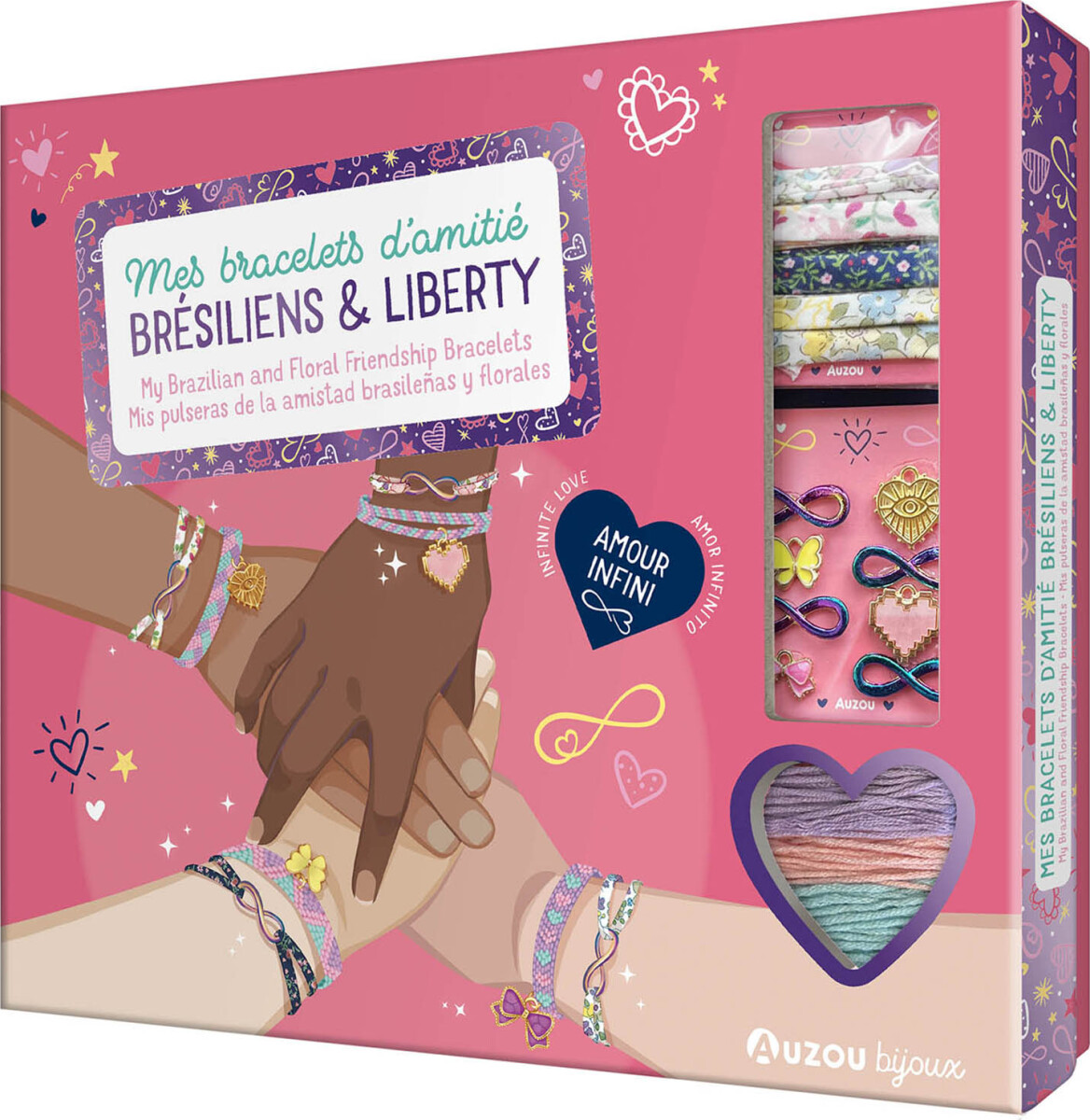Auzou - Jewellery Factory - Brasilianske Og Venskabsarmbånd - Stort Sæt