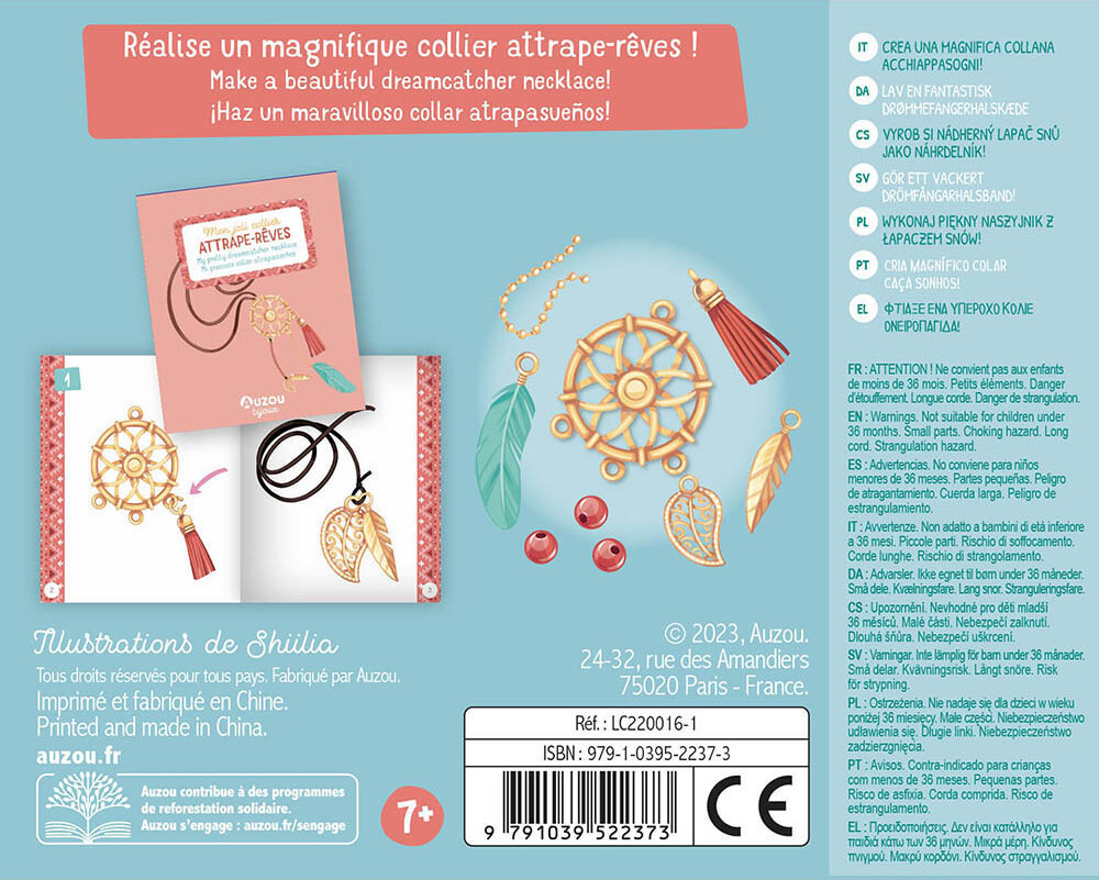 Auzou - Jewellery Factory - Drømmefanger Halskæde - Diy Sæt