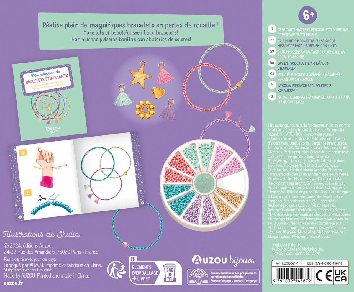 Auzou - Jewellery Factory - Funklende Armbånd - Diy Sæt