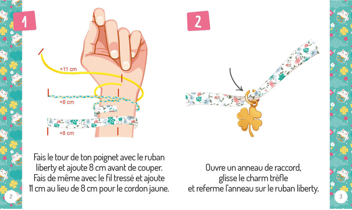 Auzou - Jewellery Factory - Lav Selv Kawaii Lykkearmbånd - Sæt