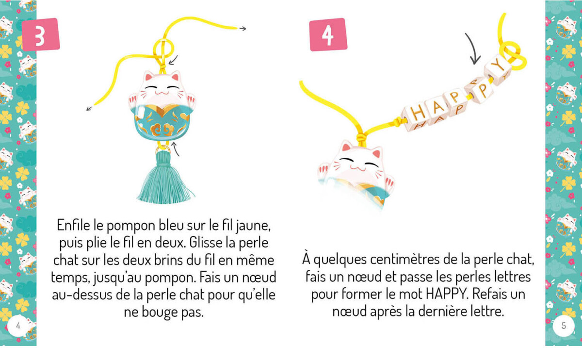 Auzou - Jewellery Factory - Lav Selv Kawaii Lykkearmbånd - Sæt