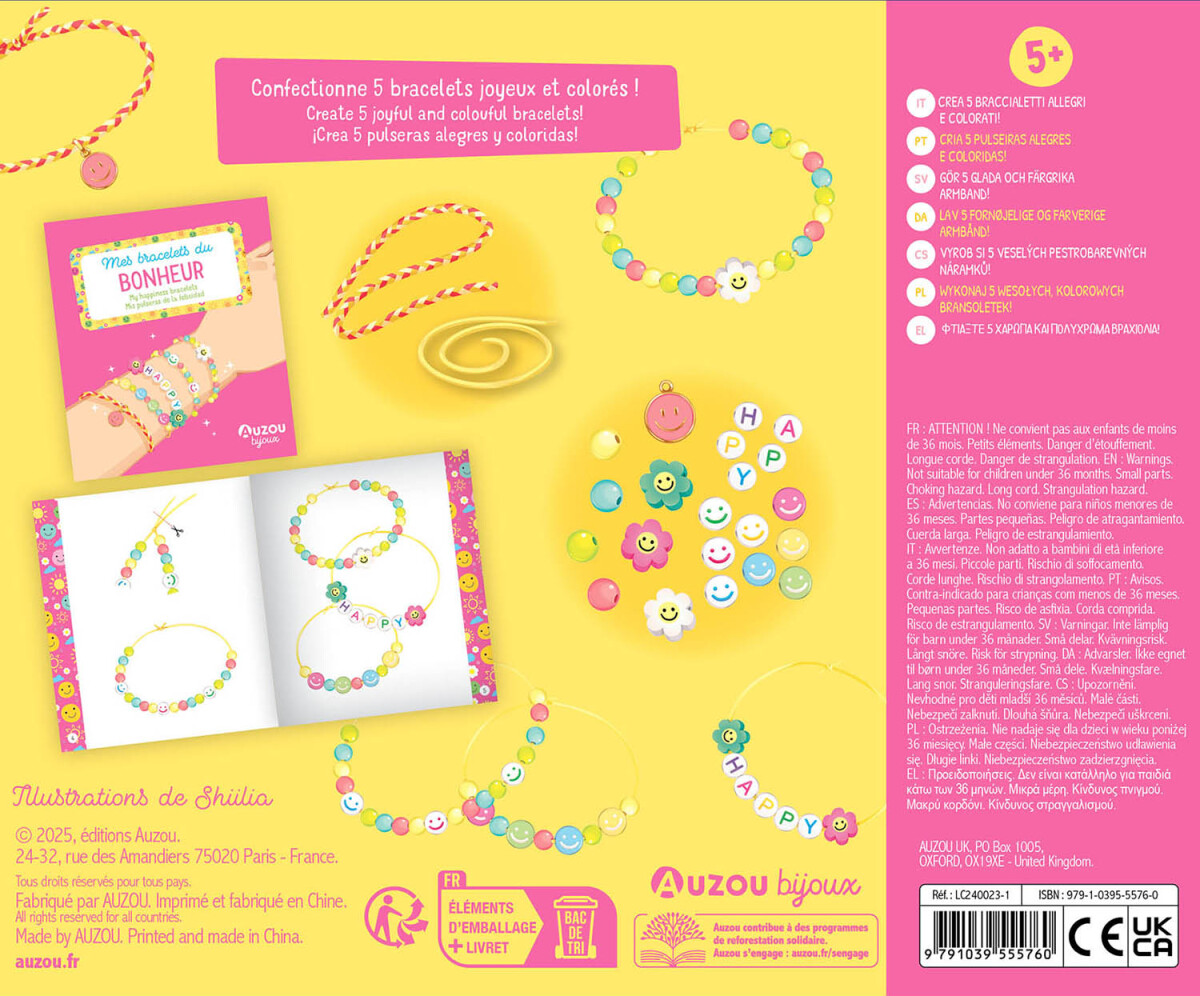 Auzou - Jewellery Factory - My Happiness Armbånd - Diy Sæt