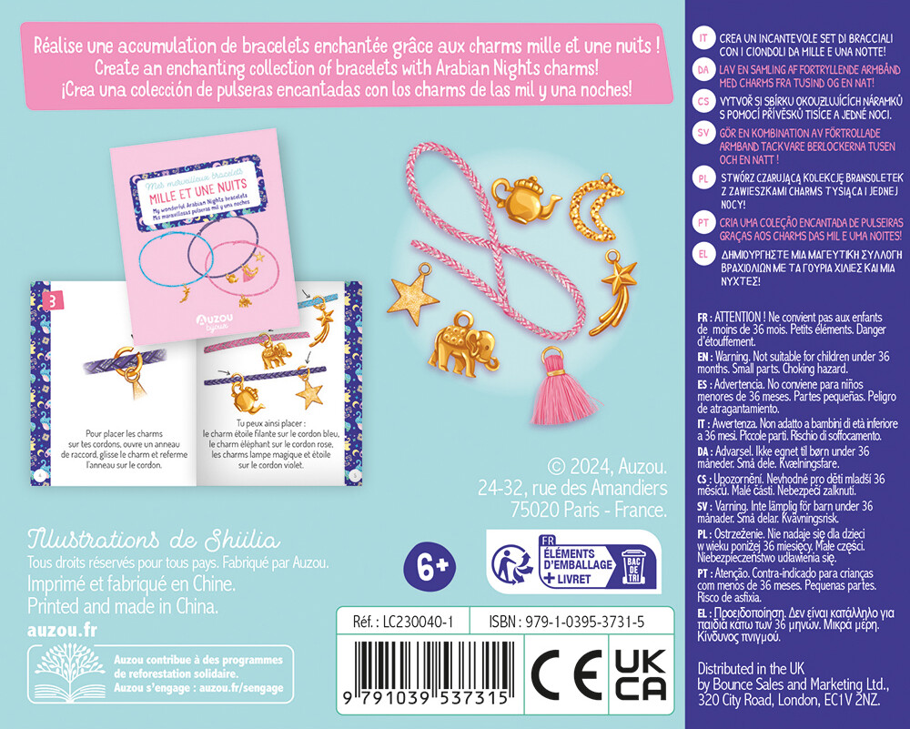 Auzou - Jewellery Factory - Diy Tusind Og En Nat Armbånd Sæt