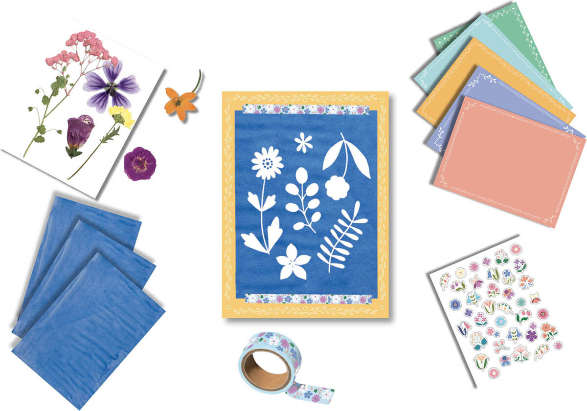 Auzou - Lystryk - Cyanotypi - Blomster