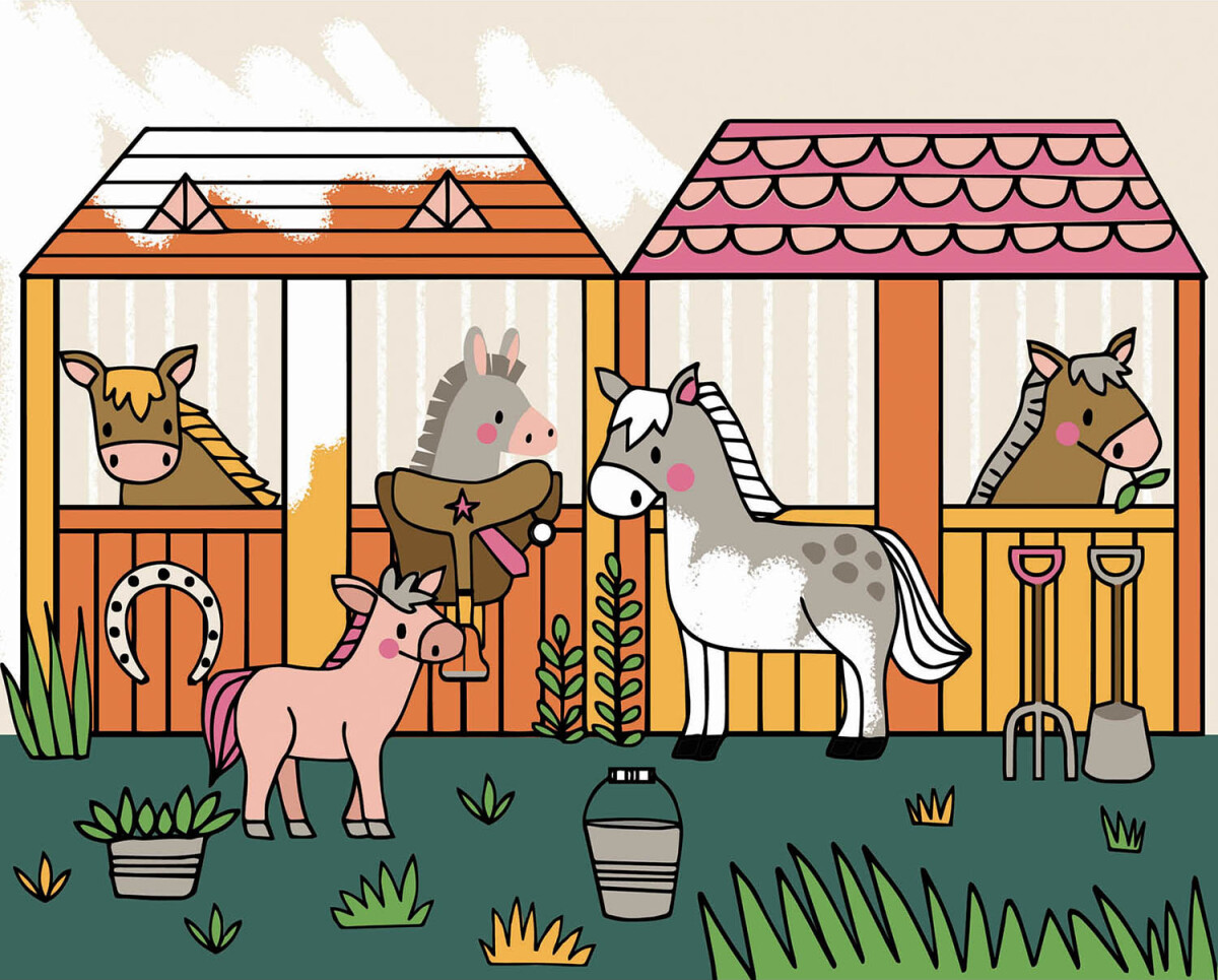 Mal Med Vand - På Landet - 6 Billeder - Auzou