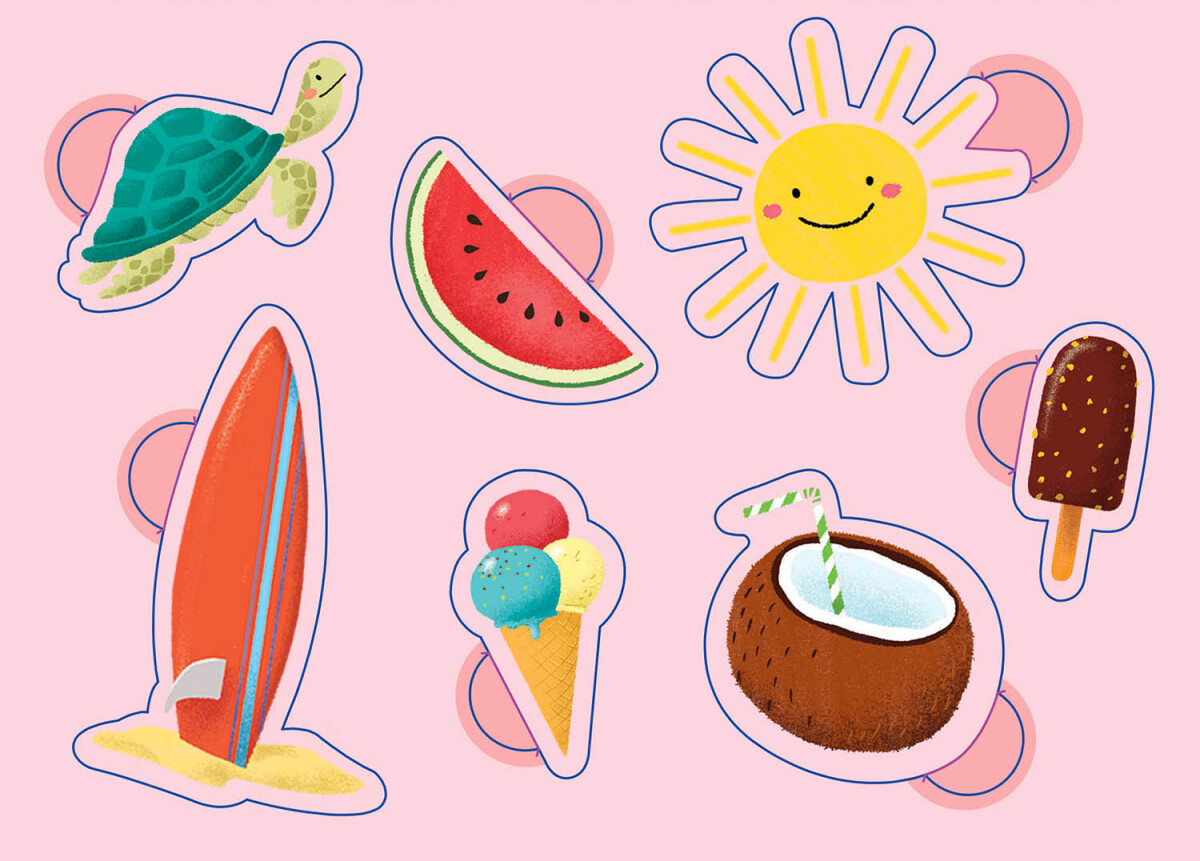 Auzou - Mine Første Klistermærker - Ferietid