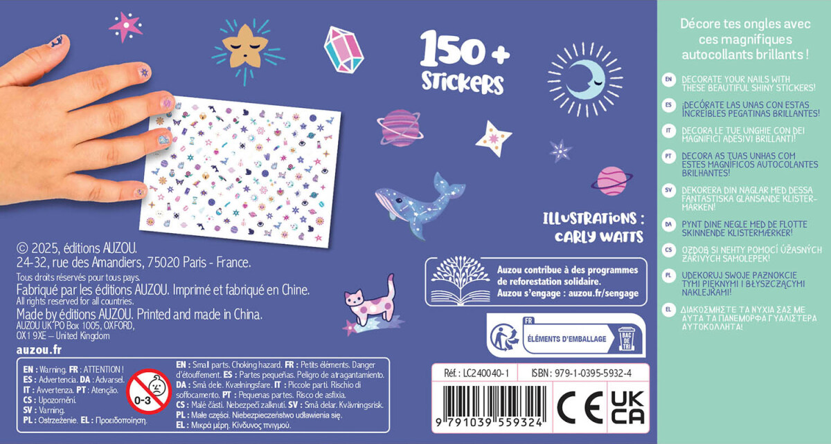 Auzou - Neglestickers 150 Stk