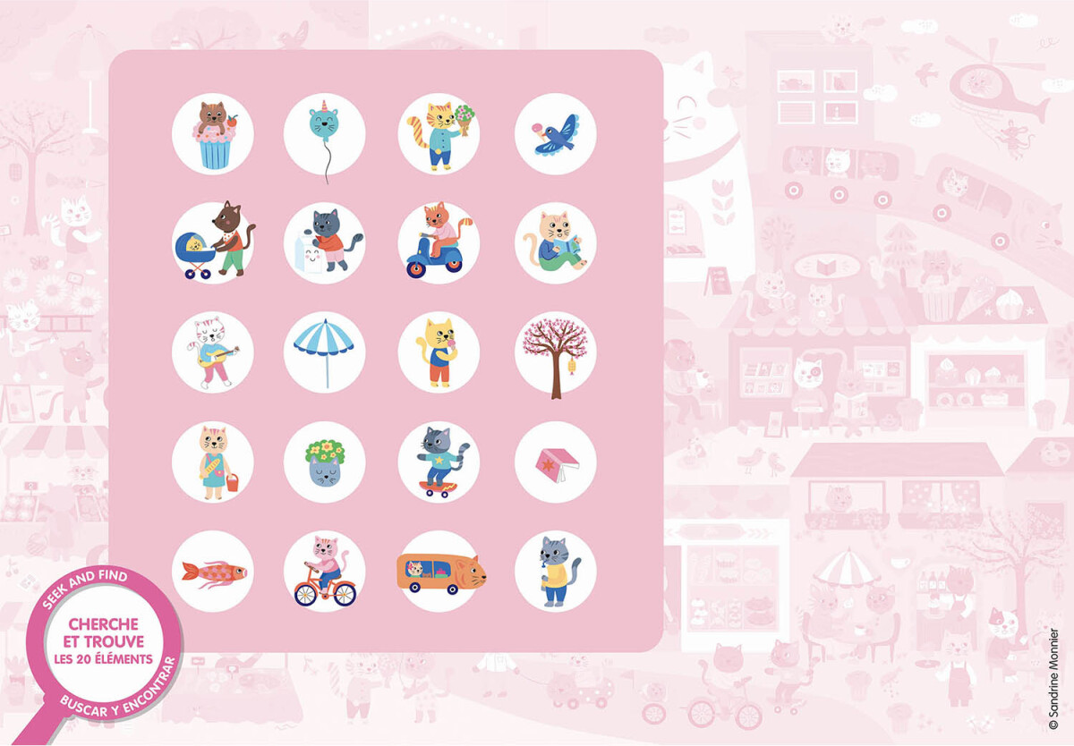 Auzou - Kawaii - Søg Og Find Puslespil - 54 Brikker