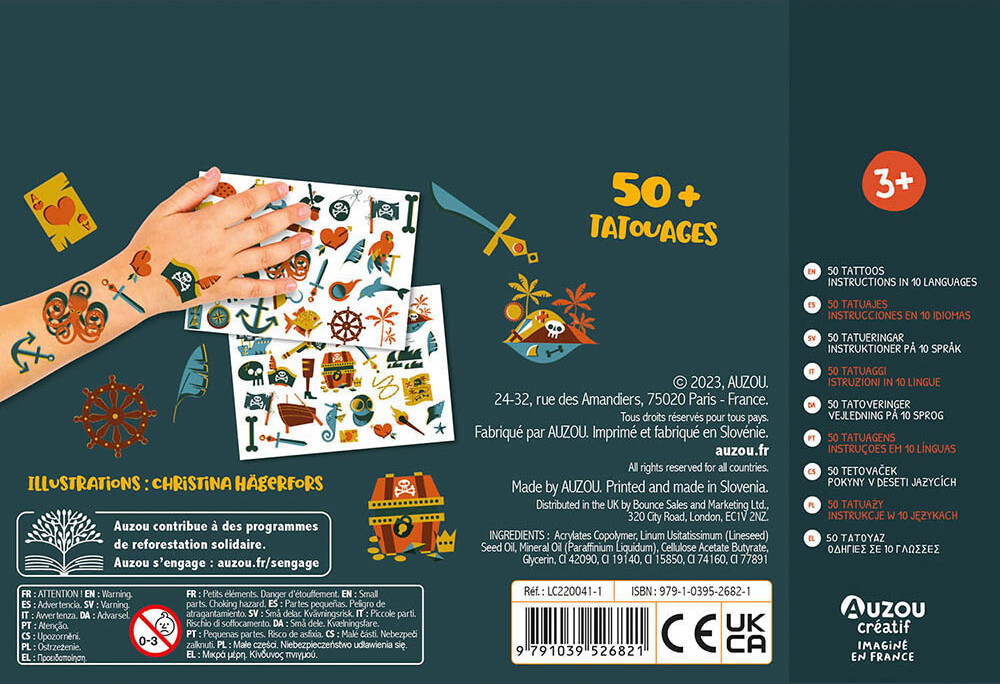 Auzou - Tatoveringer - Pirater