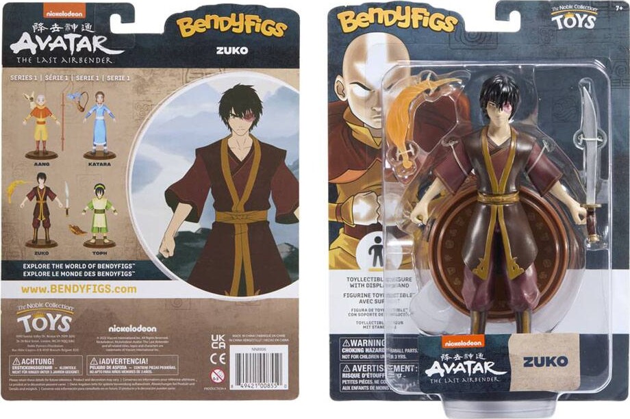 Avatar The Last Airbender Bendyfigs Bendable Figure Zuko 19 Cm