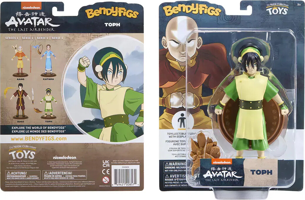 Avatar The Last Airbender Toph Bendyfigs Bendable Figure 17 Cm