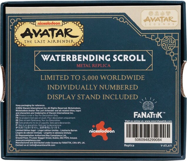 Avatar The Last Airbender - Waterbending Scroll Metal Replica