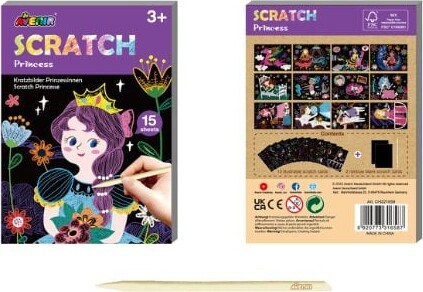 Scratch Art - Prinsesse - Mini Bog - Avenir