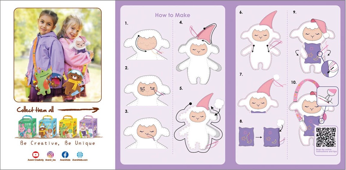 Avenir - Sy-Selv Bamse Søvnigt Lam