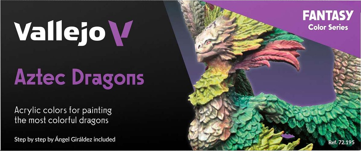 Vallejo - Game Color Maling Sæt - Aztec Dragons - Fantasy - 8X18 Ml