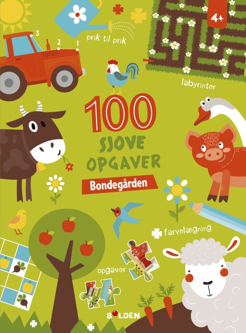 100 Sjove Opgaver Bondegården - Fra 4 År
