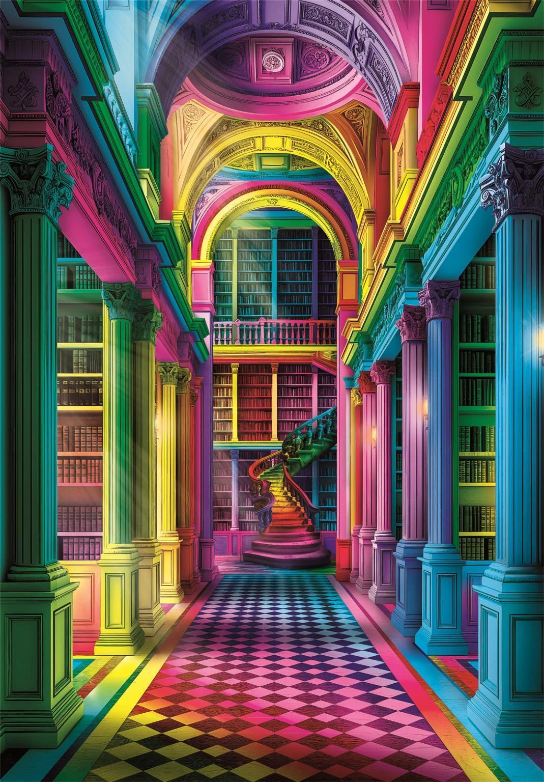 Clementoni Puslespil - Colorboom - Athenaeum - 1000 Brikker