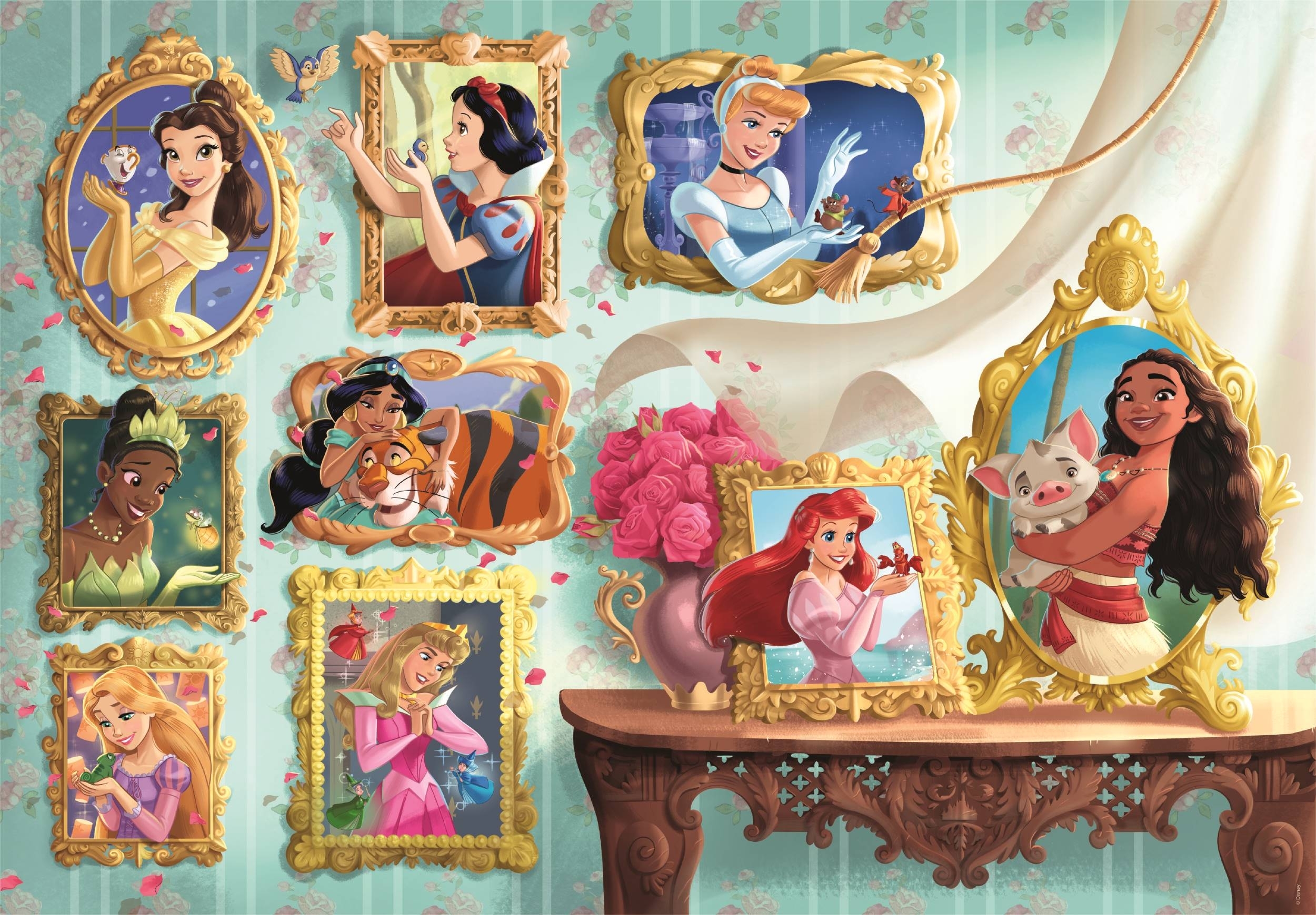 Disney Princess Puslespil - High Quality - 1000 Brikker - Clementoni